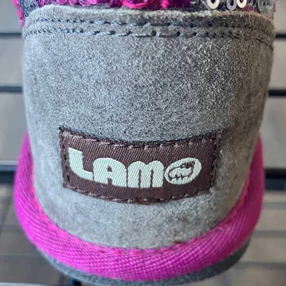 Lamo Gray and Pink Sequin Boots - Picture 2 of 9